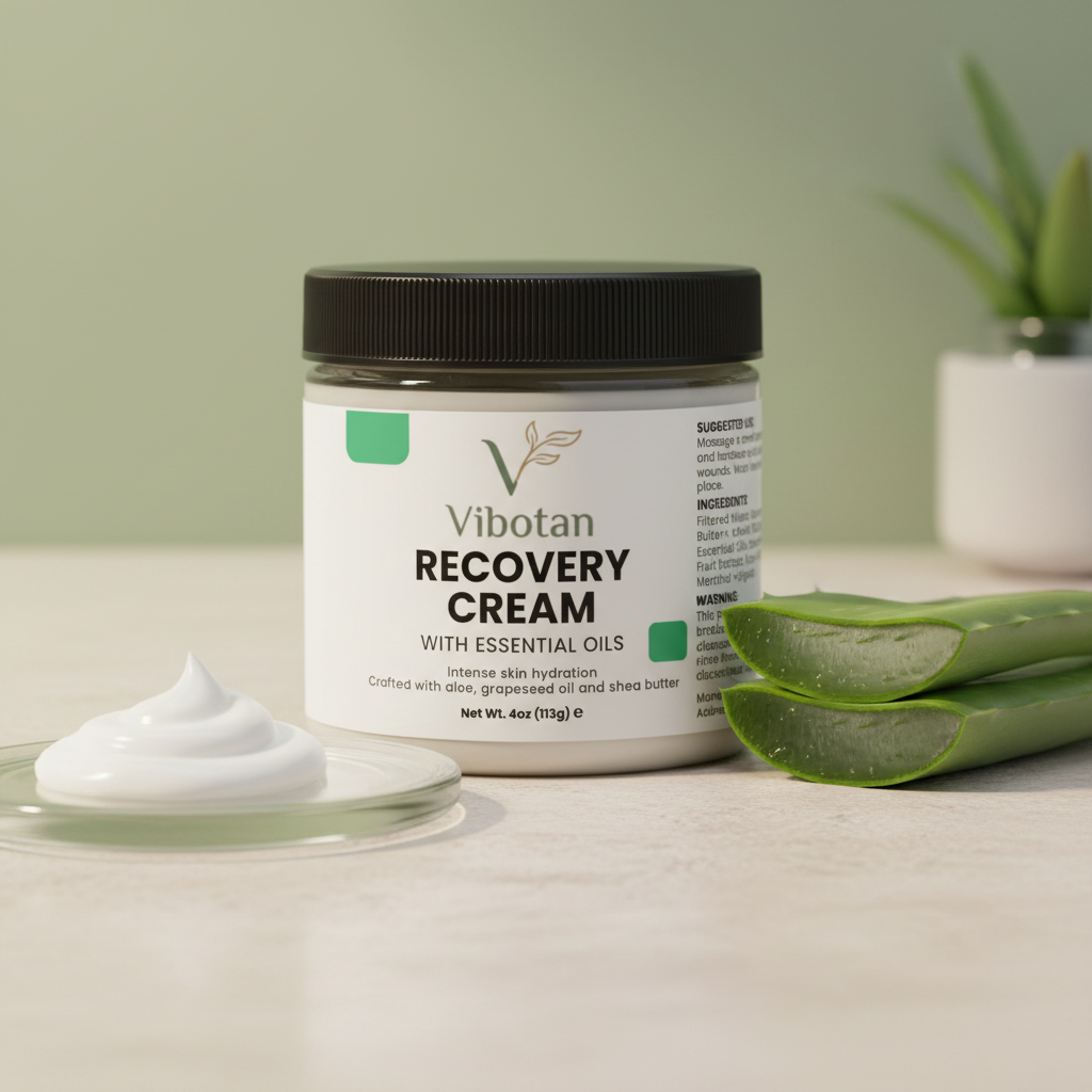 Vibotan Recovery Cream Aloe and Essential Oil Comfort Cream 4 oz