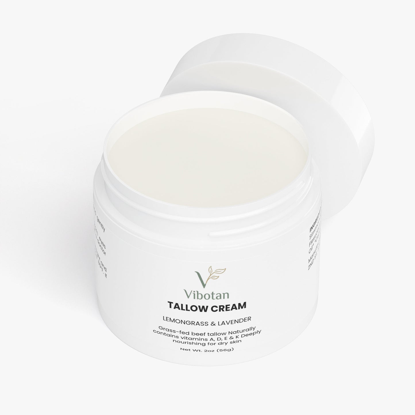 Vibotan Tallow Cream Lemongrass & Lavender Deep Hydration 2 oz