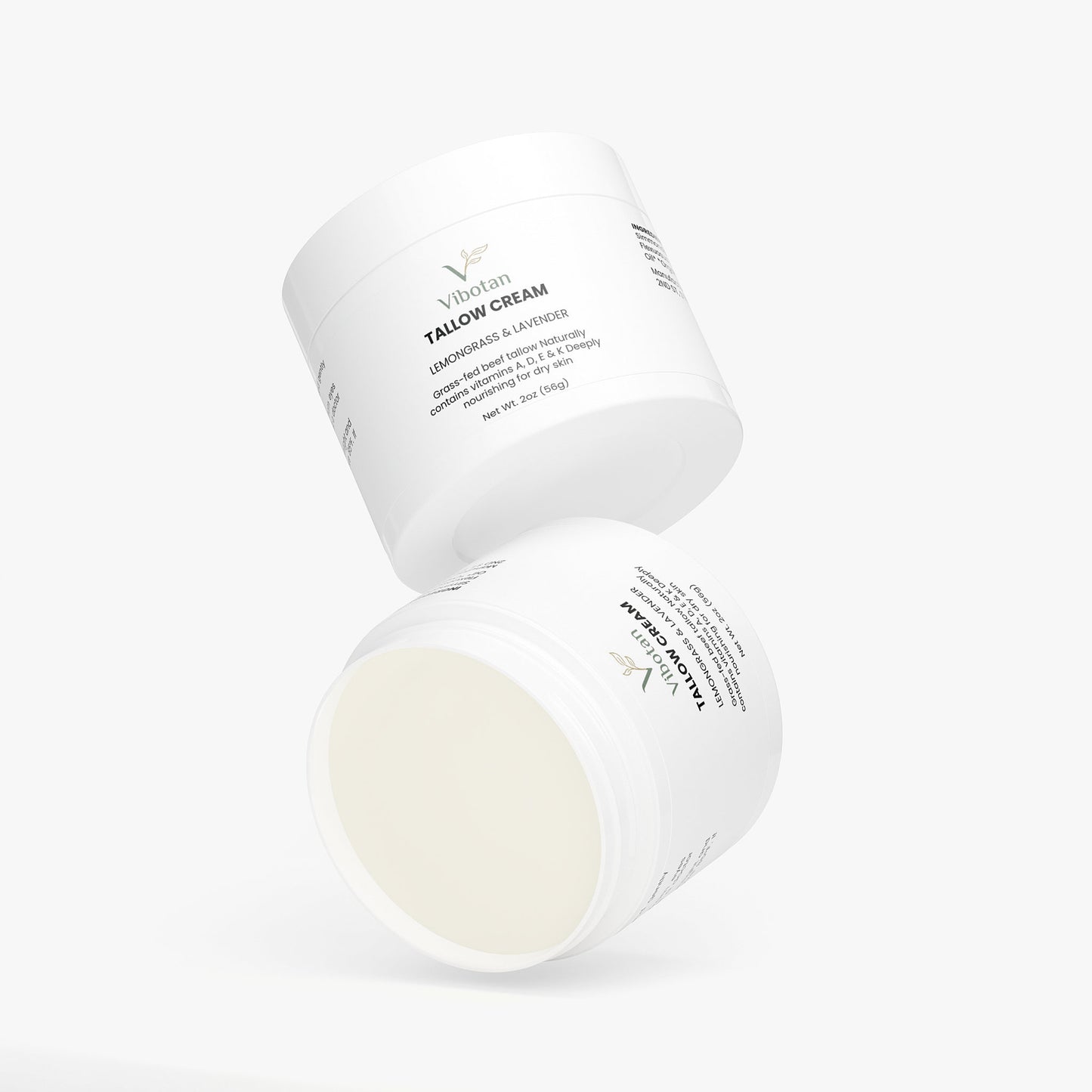 Vibotan Tallow Cream Lemongrass & Lavender Deep Hydration 2 oz