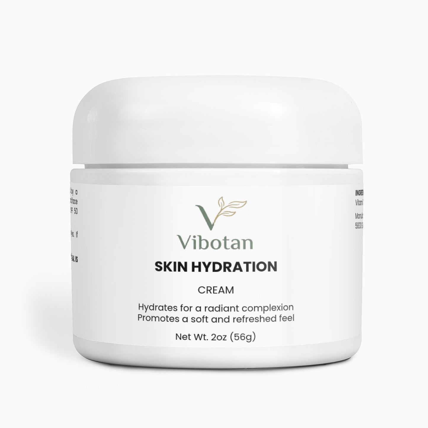 Vibotan Skin Hydration Cream With Hyaluronic Acid 2 oz