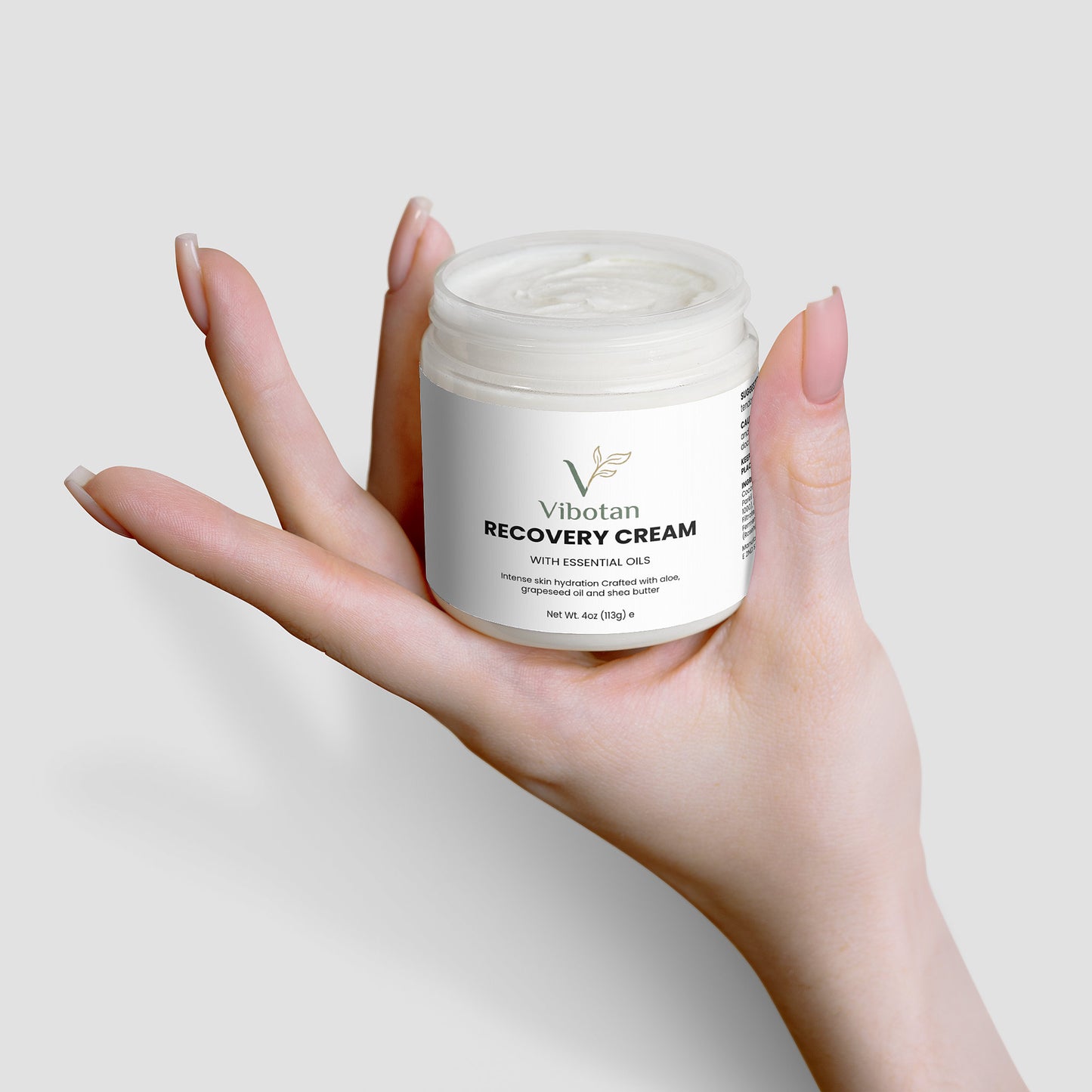 Vibotan Recovery Cream Aloe and Essential Oil Comfort Cream 4 oz