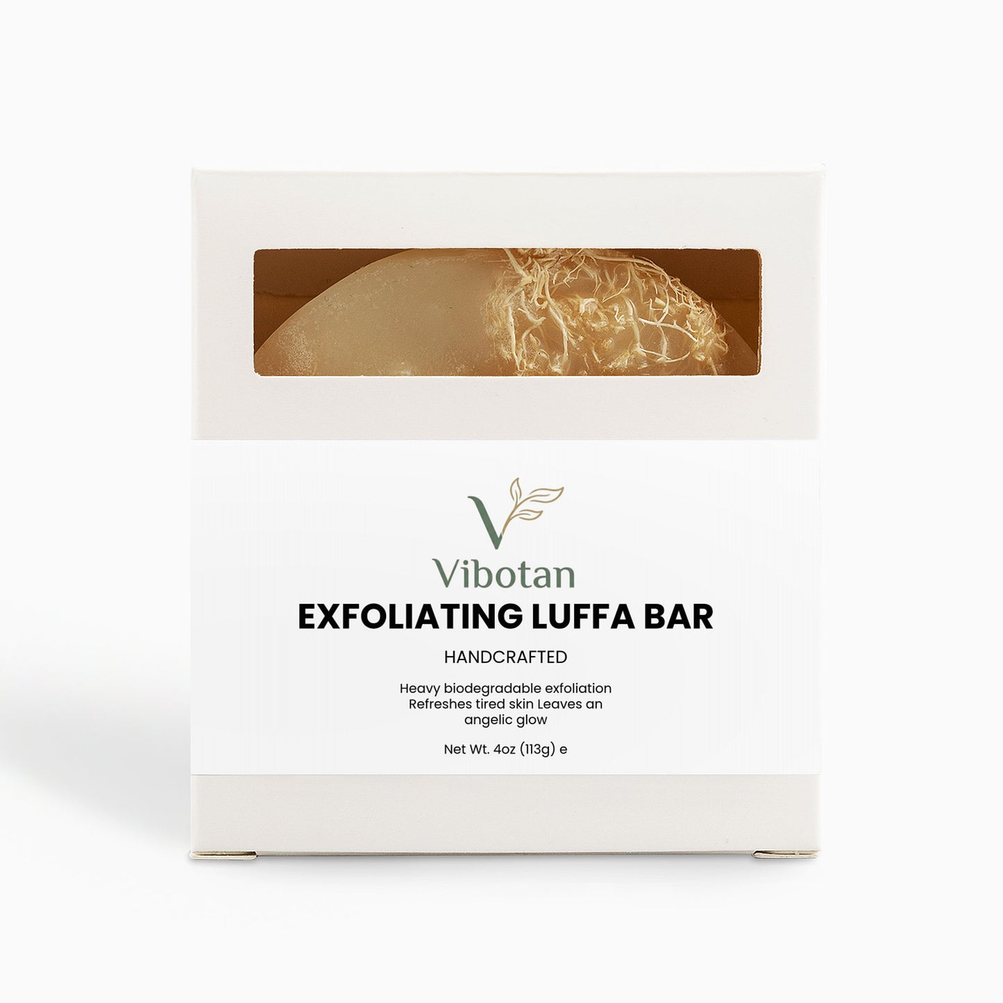 Handmade Exfoliating Hemp and Luffa Bar Soap 4 oz