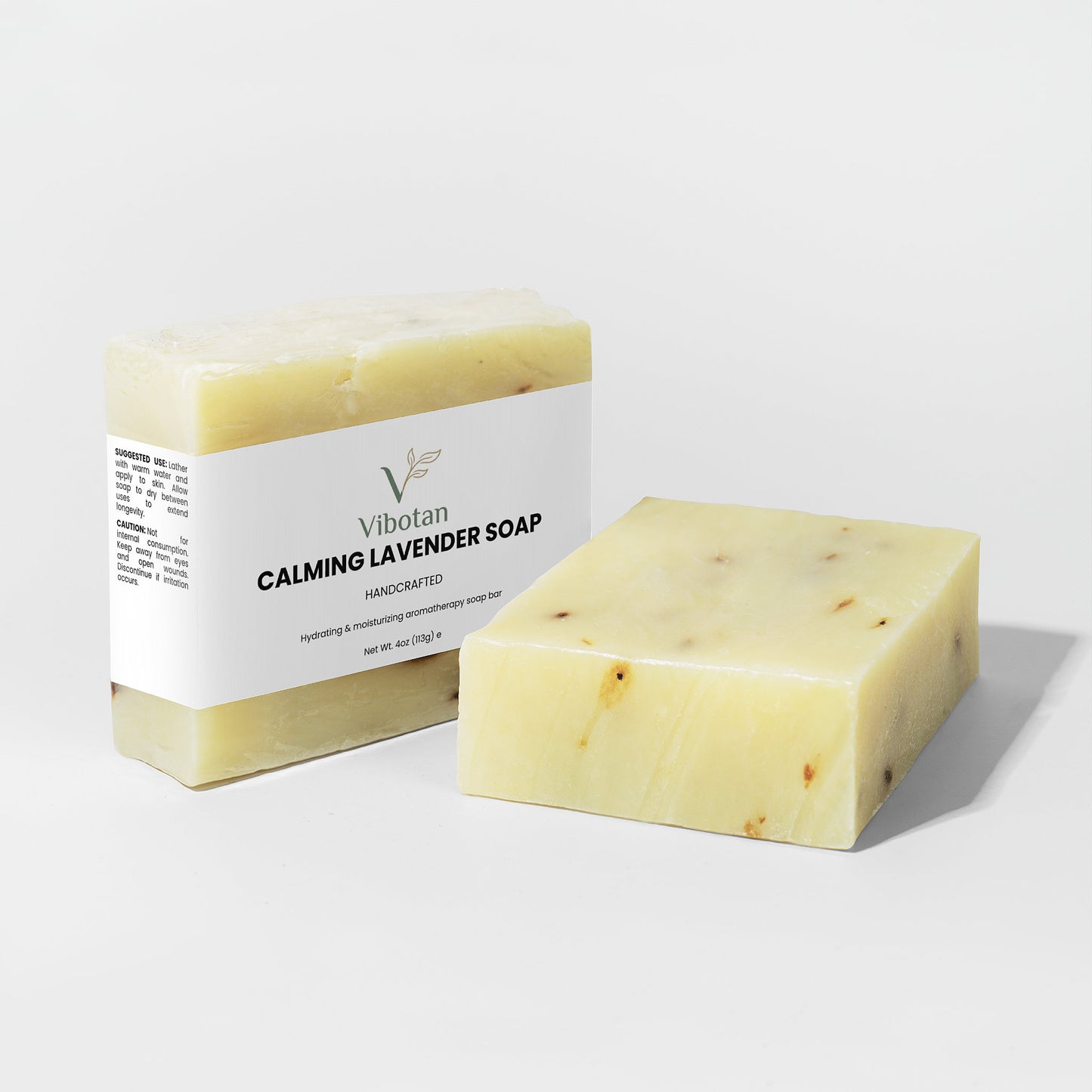Calming Lavender Soap Bar With Organic Oils 4 oz