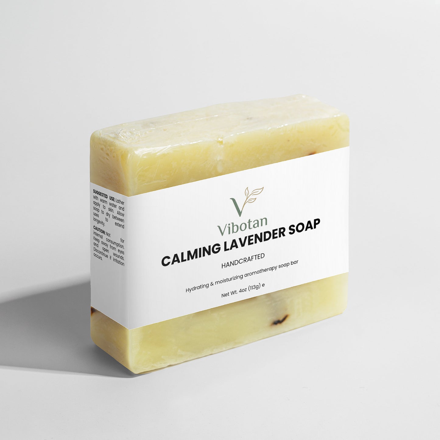 Calming Lavender Soap Bar With Organic Oils 4 oz