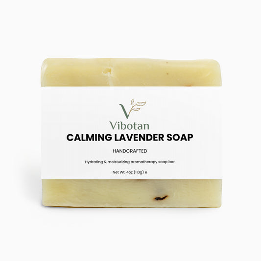 Calming Lavender Soap Bar With Organic Oils 4 oz